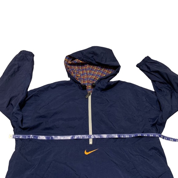 NIKE Men’s '90s Vintage Nike Reversible Plaid Windbreaker
Fireberry Size L !! - Picture 9 of 13